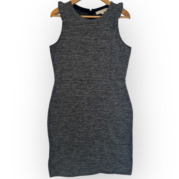 Ann Taylor LOFT NWT Women's Sleeveless Herringbone Shift Dress Size 8 Gray - Picture 9 of 9